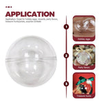 10X Balls clear plastic ball Clear Containers ORNAMENTS DECORATION ball 10CM - Australian Empire Shop