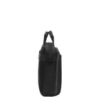 Black durable workwear bag with sturdy handles and zipper closure