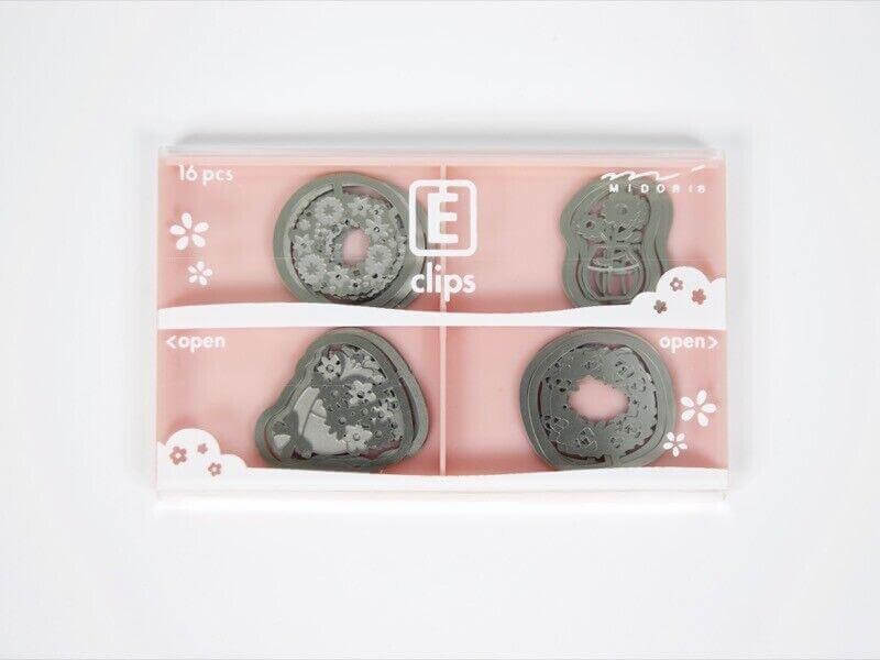 16x Clips sliver Steel E Clips Office Clips Paper Document Bulldog Metal home - Australian Empire Shop
