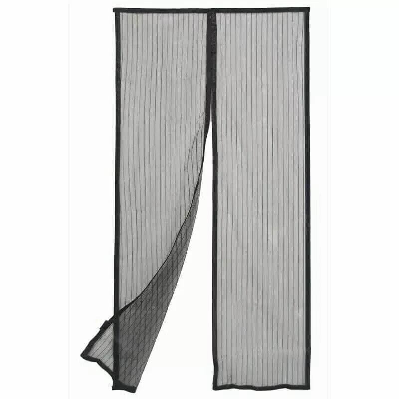 Pillar Products 160 x 200cm Black Magnetic Flyscreen Door Curtain - DC162MG