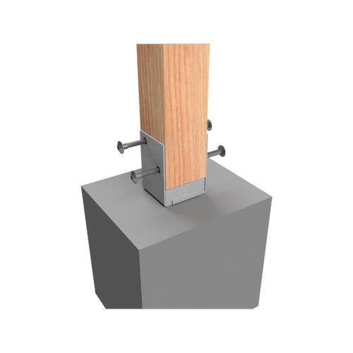 VUEPRO 90mm Galvanised Tradies Bolt Down Post Support Improved Cap Design