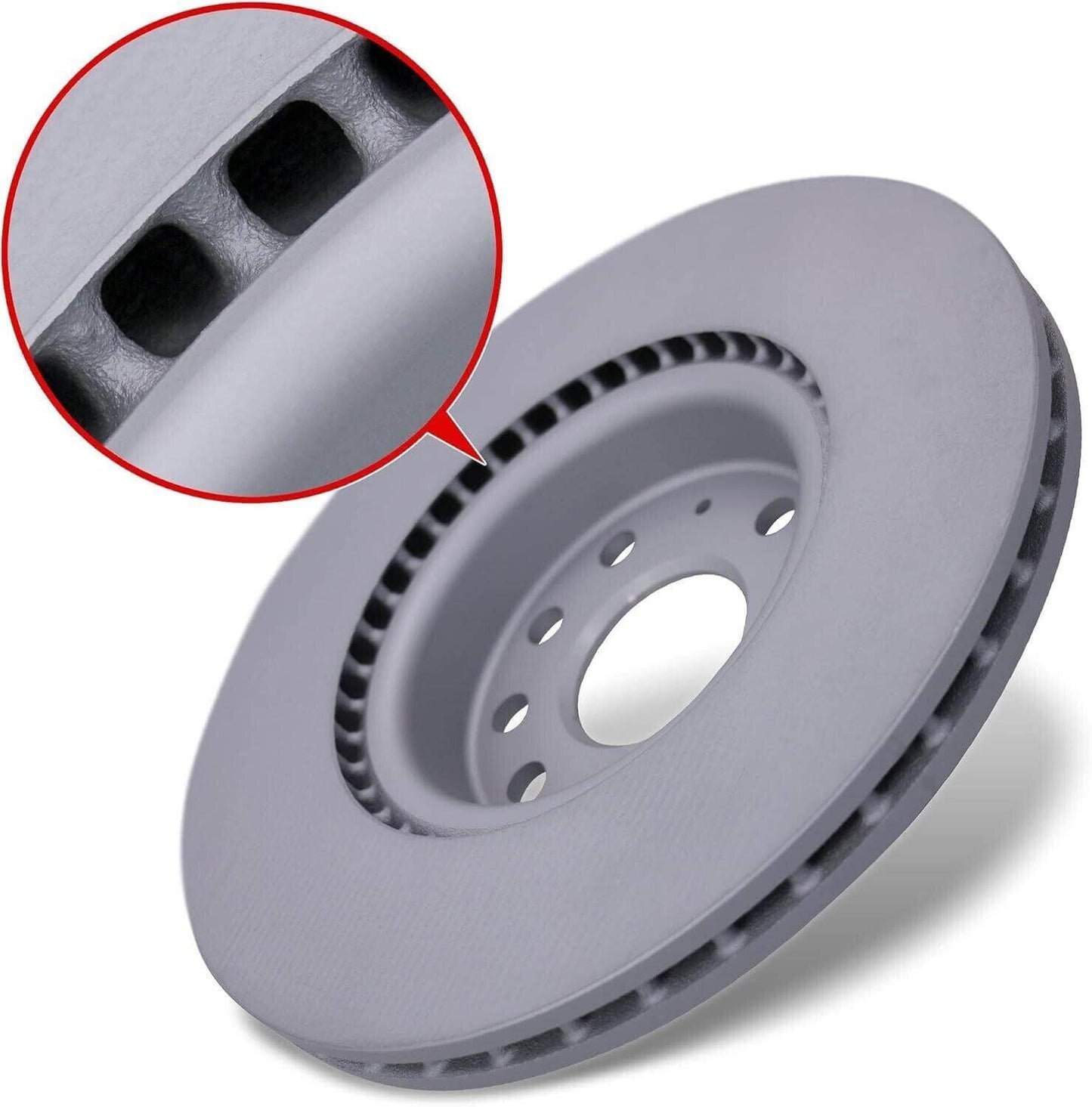 Zimmermann 100.3300.20 Front Disc Brake Rotor Pair for VOLKSWAGEN 100 3300 20