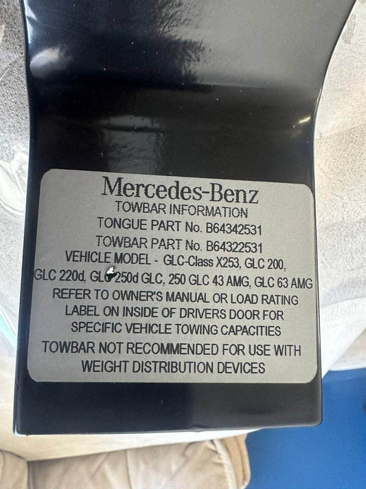 Genuine Trailer Ball Mount for Mercedes Benz  GLC CLASS B64322531 (B64342531)