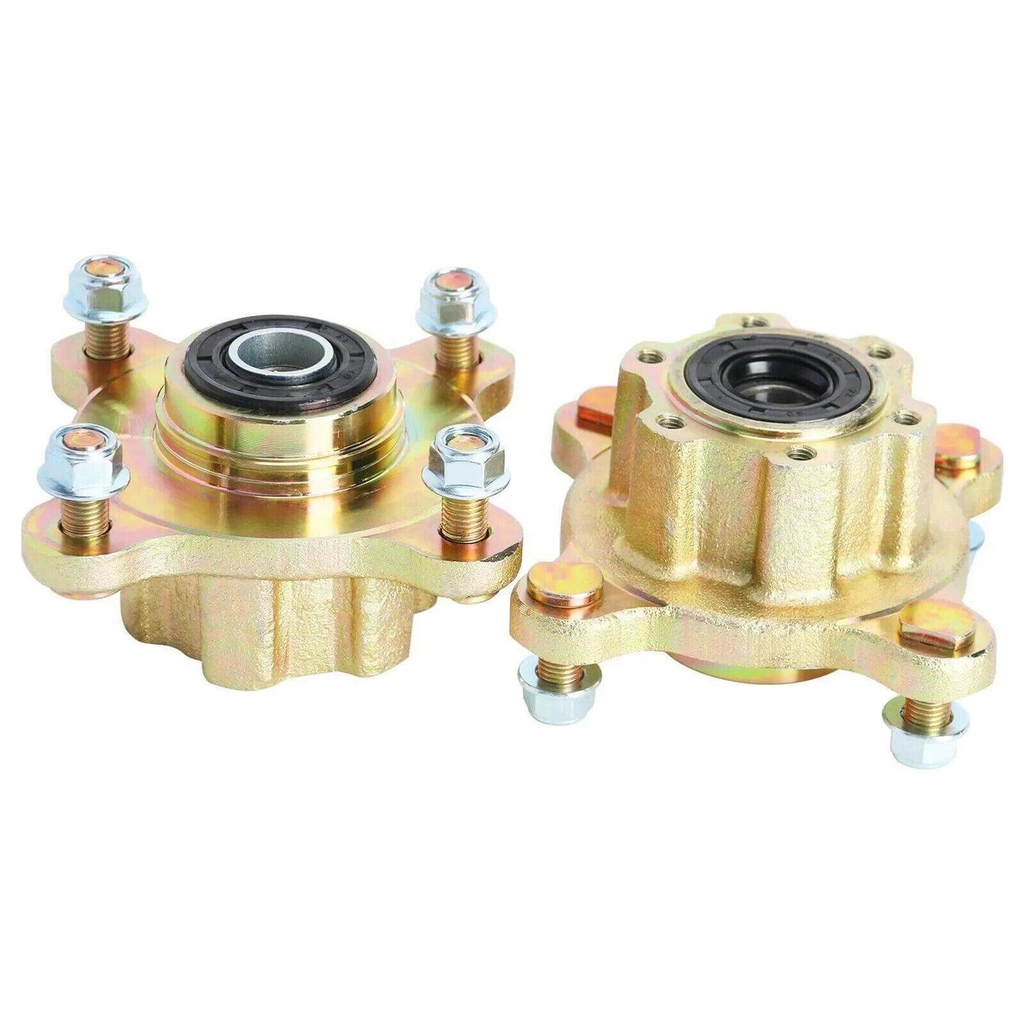 Pair 4 Lug 17mm Front Disc Brake Wheel Rim Hub for Go Kart ATV Quad 125cc 150cc