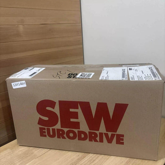 SEW Eurodrive industrial gearbox packaging box with shipping labels