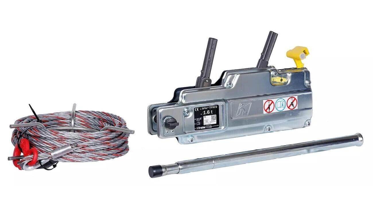 Tirfor T-516D Hand Operated Winch with Cable T516D 1,6 T (USED) 6Month Warranty