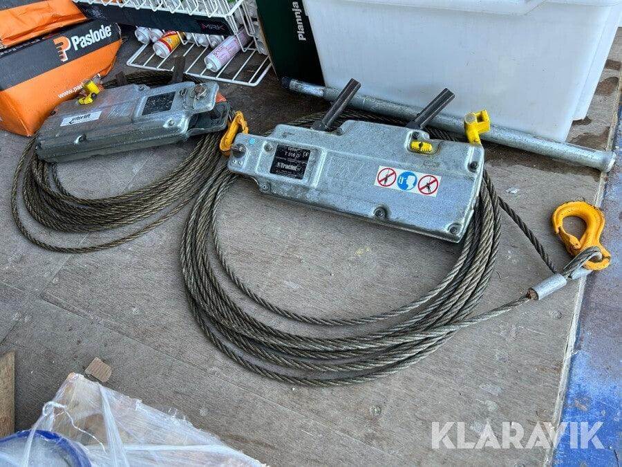 Tirfor T-516D Hand Operated Winch with Cable T516D 1,6 T (USED) 6Month Warranty