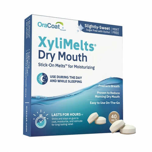OraCoat XyliMelts Dry Mouth Slightly Sweet Mint-Free 40 Melts