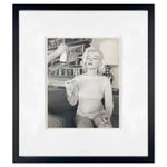 Framed black and white Marilyn Monroe photo print, classic Hollywood wall art decor