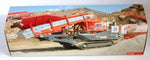 Sandvik UH440i mobile crusher on tracks, red and gray, mining site, scale 1:50 model