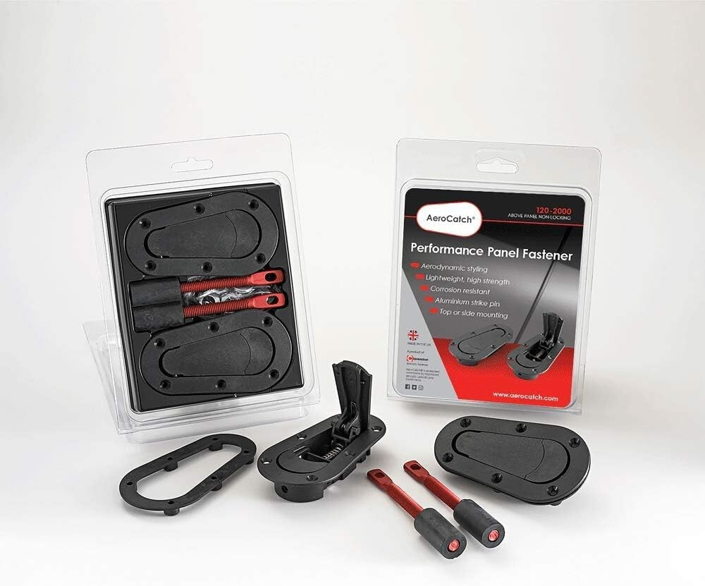 AeroCatch 120-2000 Black Plus Flush Non-Locking Hood Pin Kit