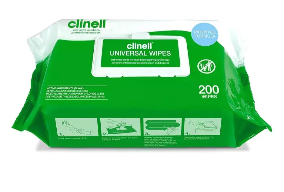 Clinell Universal Wipes - Pack of 200