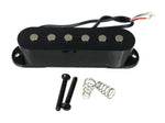 Black single coil guitar pickup with mounting screws and springs, electric guitar replacement part