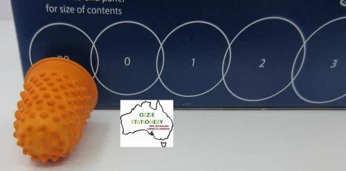 10 x Rexel Velos Rubber Size 00 Thimblettes Orange - In Stock