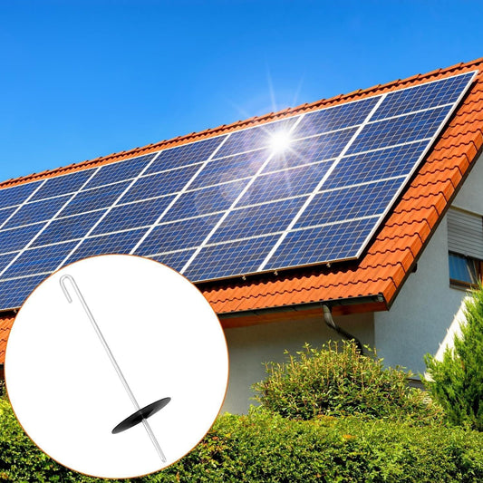 QWORK 100-Pack Stainless Steel Solar Panel Guard Clips with Self-Locking 38mm