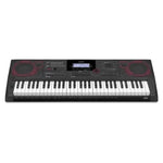 Casio AX keyboard with built-in speakers, digital display, and control buttons for music production