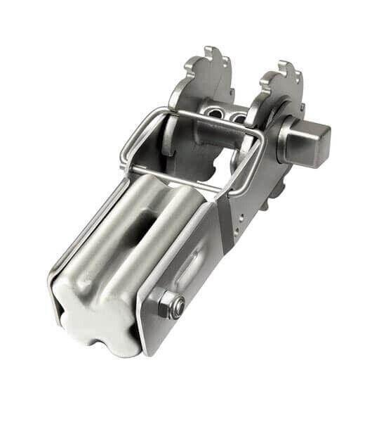 Stainless steel industrial latch for heavy-duty applications, durable and corrosion-resistant