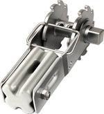 Stainless steel industrial latch for heavy-duty equipment and machinery applications