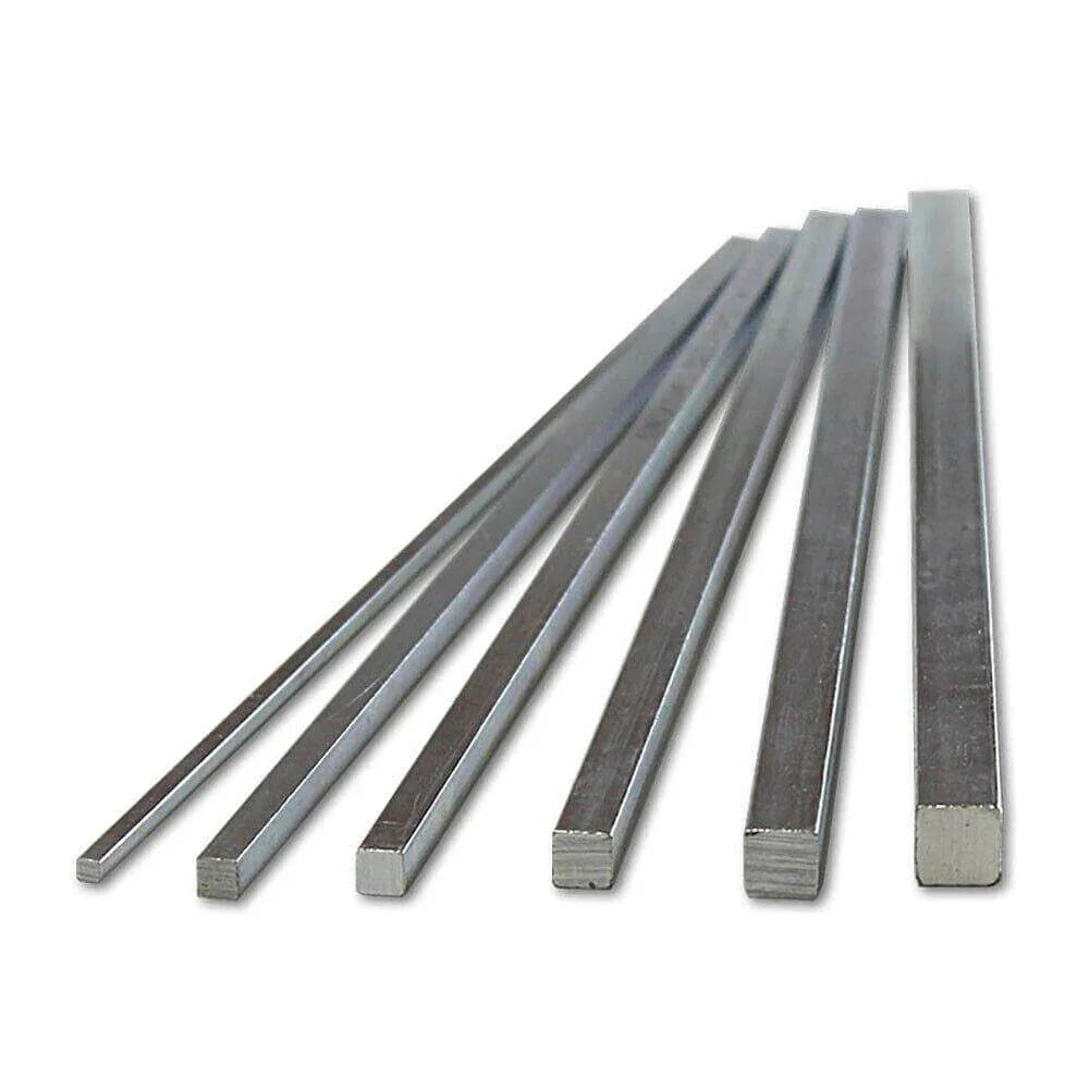 Square metal bars for industrial use, compatible with tractor and truck parts