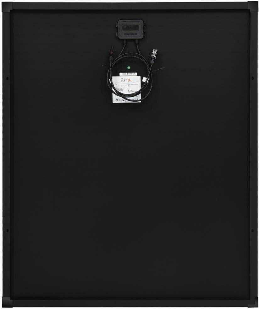 VoltX 12V 200W Fixed Solar Panel Premium Mono Shingled Cells Camping Black Frame