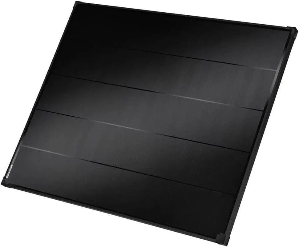Black solar panel with sleek design for renewable energy solutions
