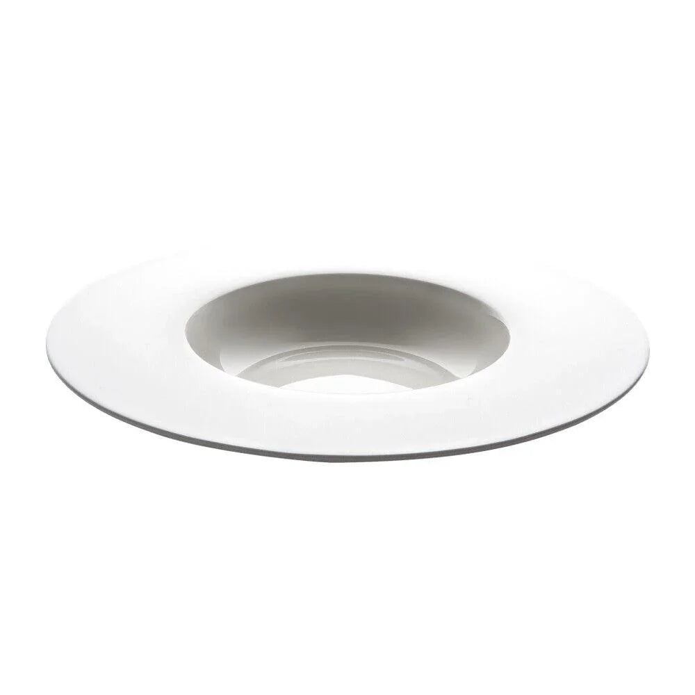 3x Symbol Gourmet and Pasta bowl Wide Rim cm 30 Real Fine Bone Pure White Italy