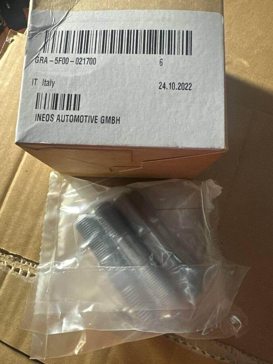 INEOS Automotive GmbH tractor bolts in plastic bag, packaged for wholesale parts supply