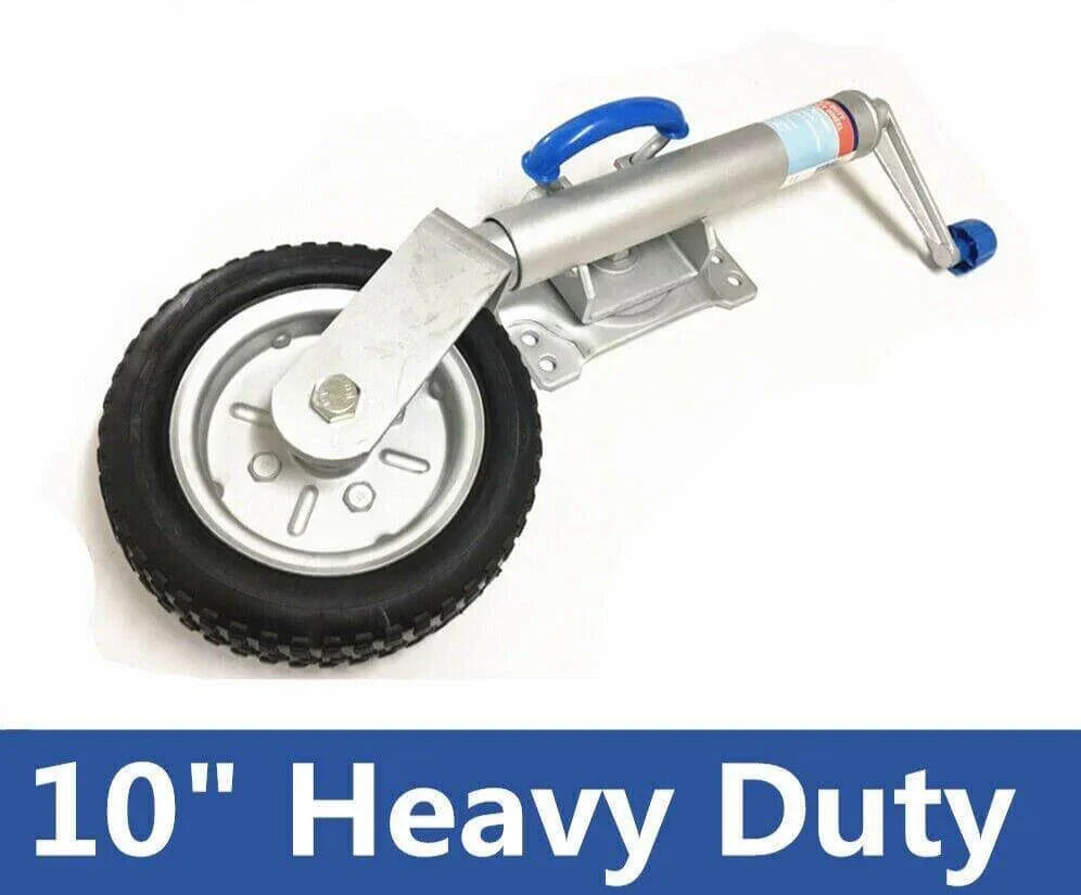 ARK 10'' Inch Jockey Wheel U-Bolt Style 8 Hole Swivel Heavy Duty Rated 500KG