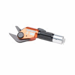 Holmatro hydraulic rescue tool with orange body and black grip for emergency extrication