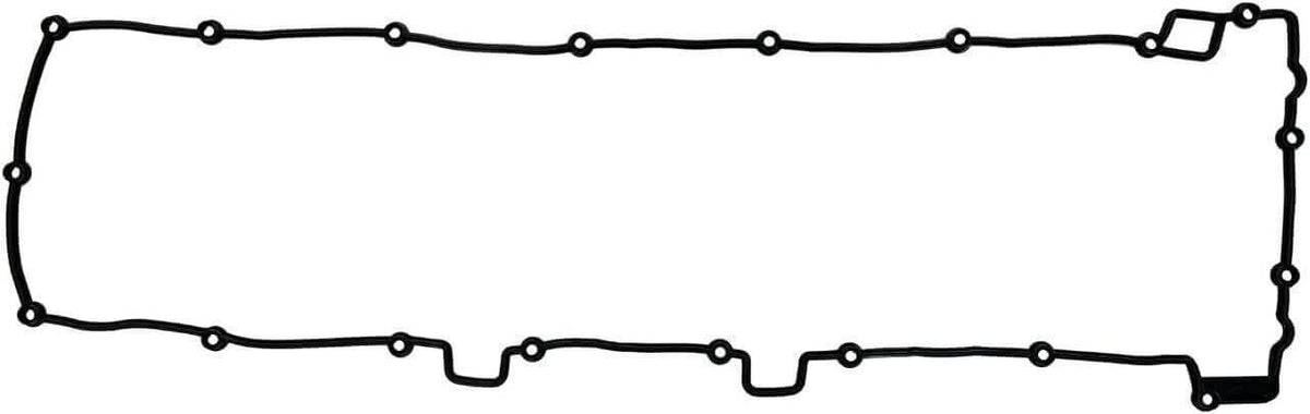 Black rubber gasket for tractor engine valve cover, compatible with AGCO and EATON parts