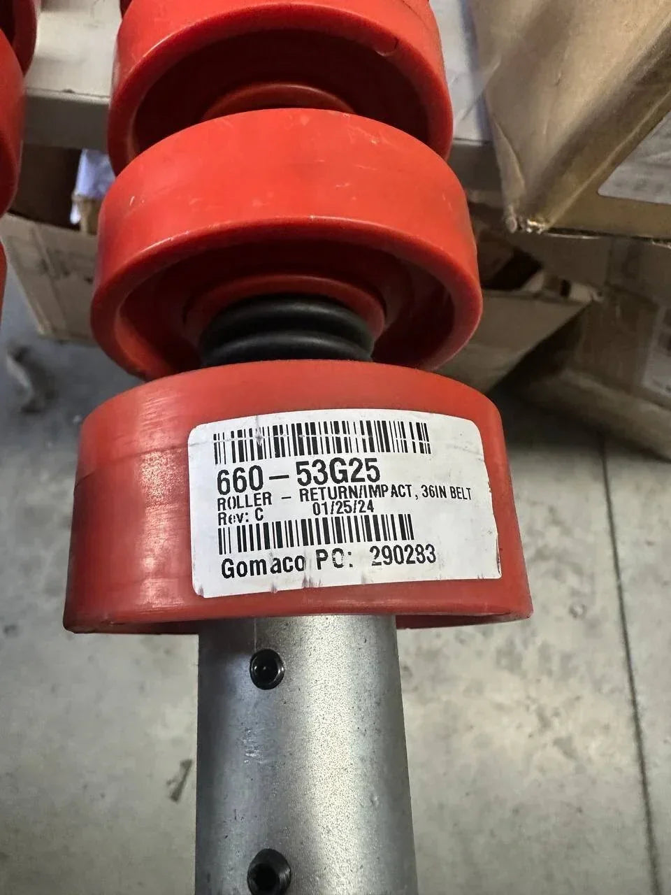 impact return roller 36"-inch Idlers Return