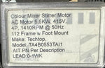 Techtop Colour Mixer Stirrer Motor 5.5KW 415V 4P 1410RPM 112 Frame Foot Mount TA4B0553TAI1