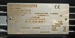 SEW-EURODRIVE inverter duty V PWM motor label with technical specs and CE marking