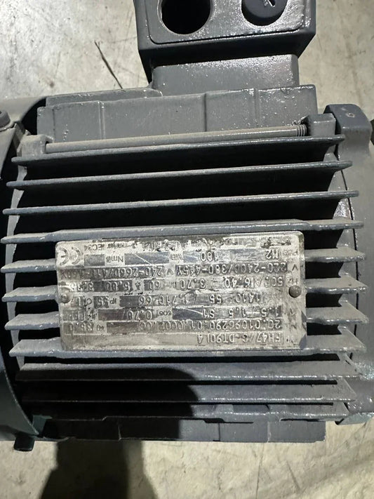 SEW-EURODRIVE FH47/G DT901 4 AC Motor 1.5 KW S1 1410rpm 230/415v Uesd 3m Warrant