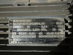 SEW-Eurodrive Australia motor label with specs for industrial use, featuring kW, voltage, and efficiency details.