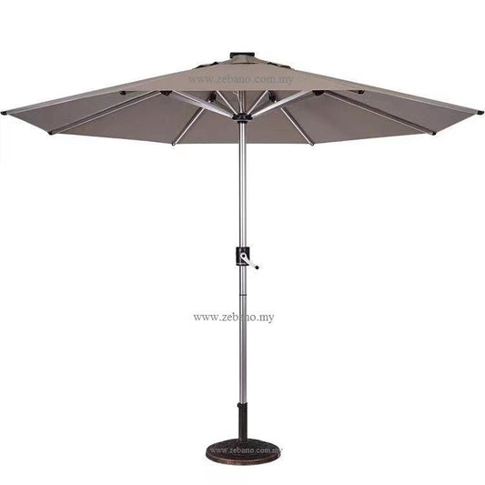 Center Pole patio umbrella Solar light 3 Meter wide 2.5 Highet Heavy duty