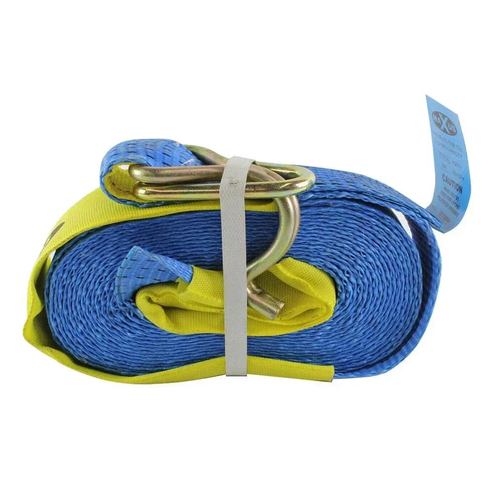 Car Ratchet Strap Tie Down 50mm x 9m with Hook & Keeper - 2500kg Capacity