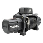 TANK brand heavy-duty winch with synthetic rope for off-road towing and recovery