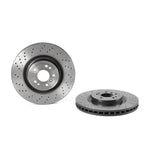 Perforated brake rotors for trucks and tractors, durable auto parts for heavy-duty vehicles