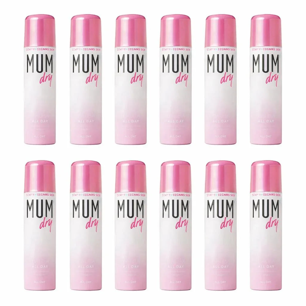 12 x Mum Dry Cool Pink Roll-On Anti-Perspirant Deodorant 100mL