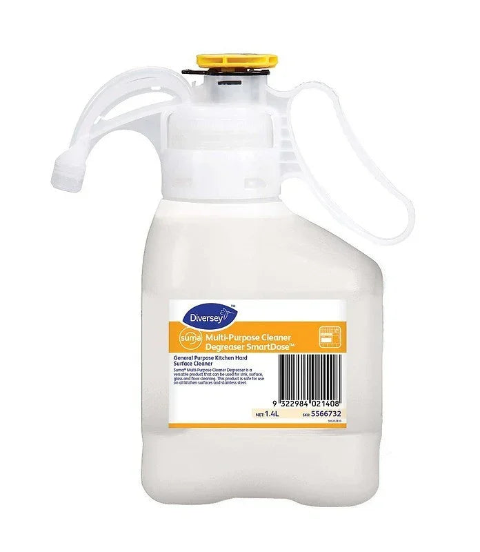 Diversey Suma Multi-Purpose Cleaner Degreaser SmartDose 1.4L spray bottle for kitchen surfaces