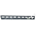 Black tractor engine gasket with oval cutouts and mounting holes, compatible with AGCO parts