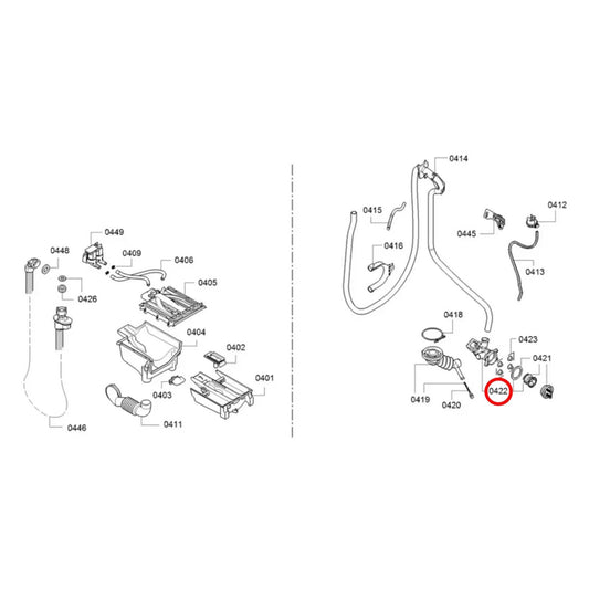 00146258 Bosch Washing Machine Drain Pump - 00146193