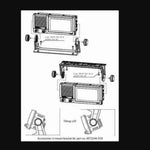 U-mount bracket kit diagram for tractor or truck display installation, part no. 407224A-930