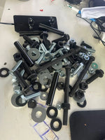 Assorted bolts, nuts, and washers for tractor and truck parts repair
