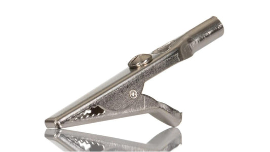 10x Genuine PROJECTA Nickel Plated Steel Contact Alligator Clips 50mm Made in UK