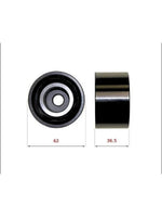 Black rubber tractor part with 62mm outer and 36.5mm inner diameter, compatible with AGCO and EATON equipment