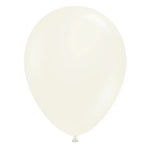 Cream-colored latex balloon for parties and events, smooth matte finish, ideal for decorations
