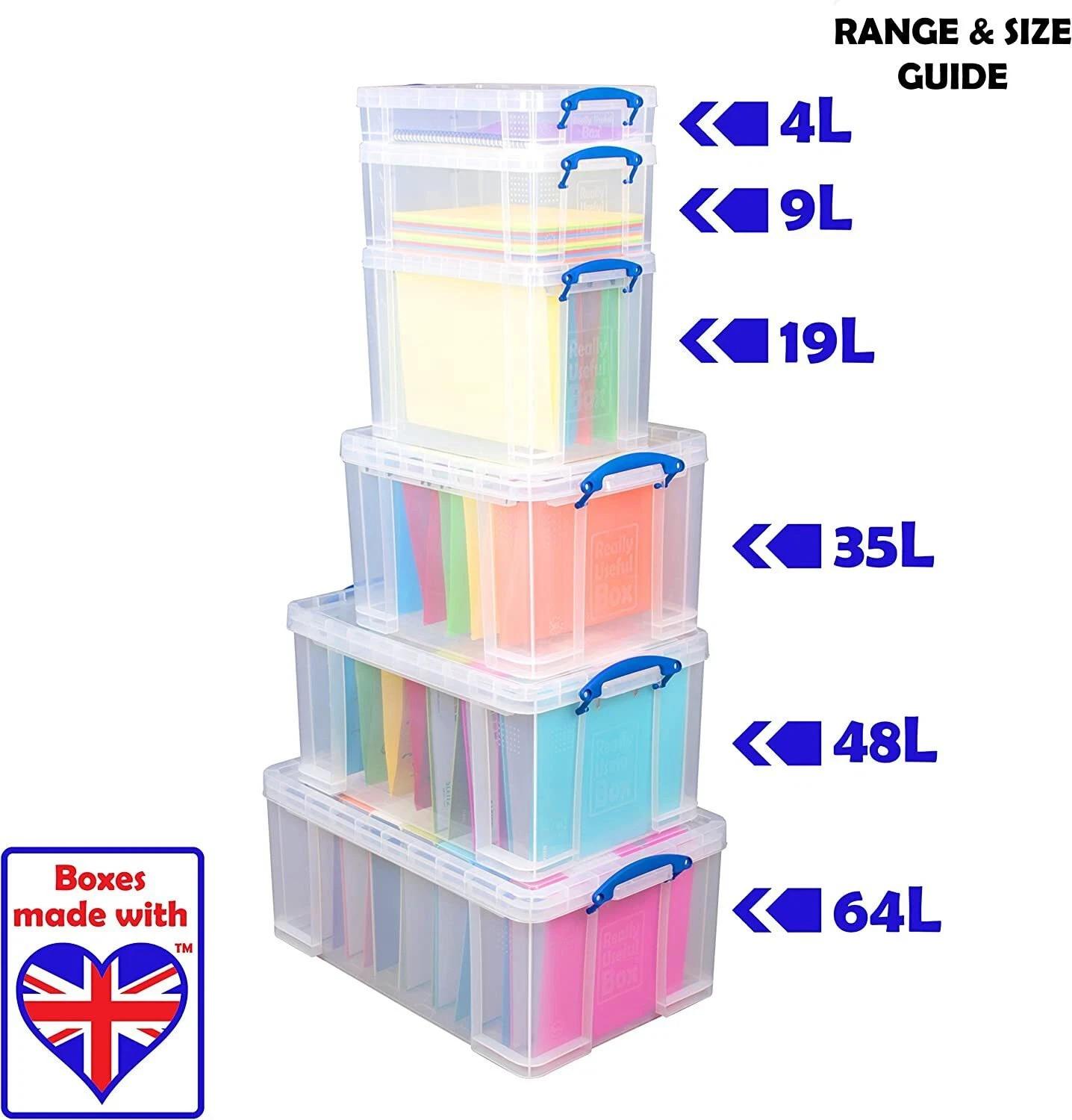 9 Litre Clear Really Useful Box