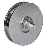 Stainless steel pulley with bolt and nut, industrial hardware component